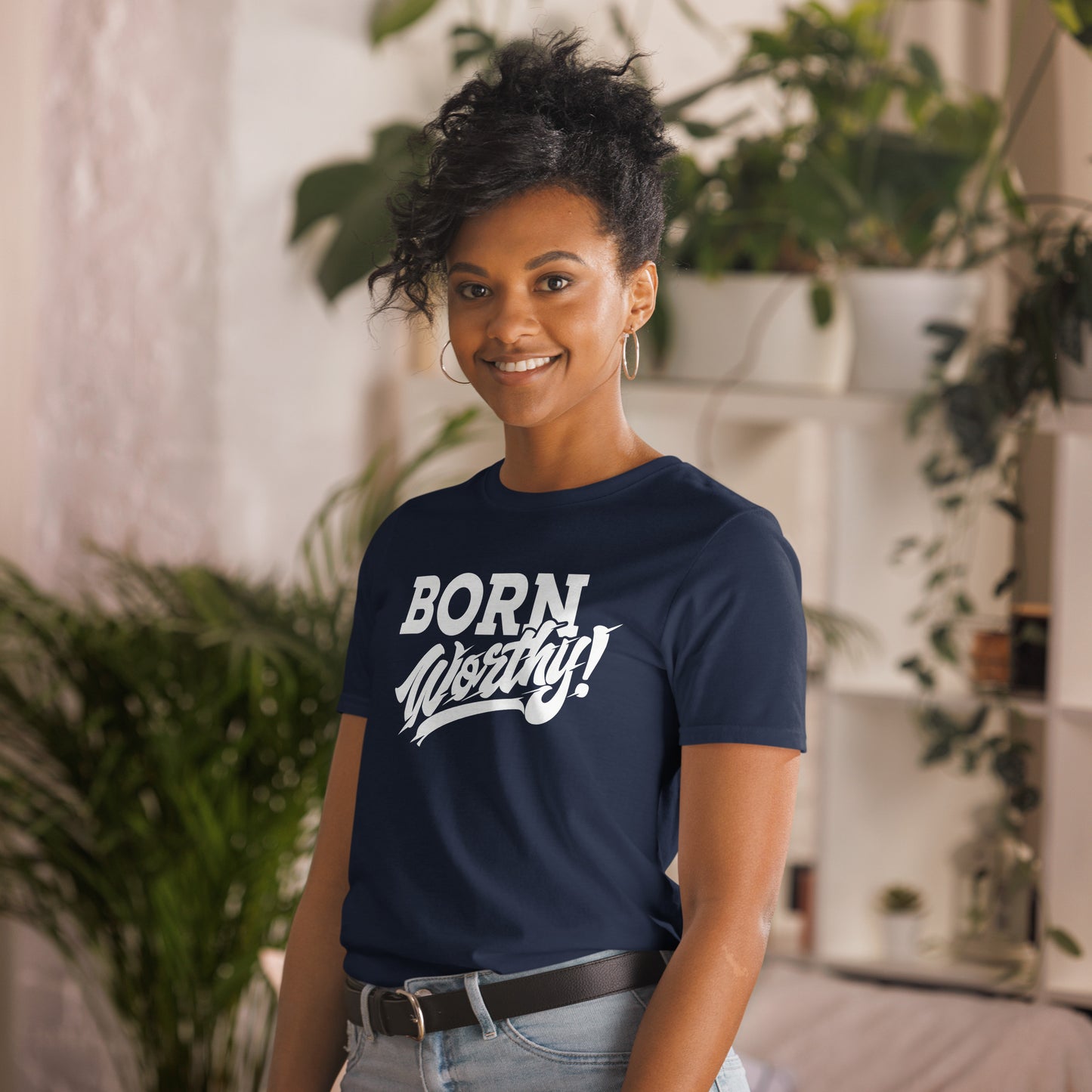 Born Worthy Inspirational Short-Sleeve Unisex T-Shirt