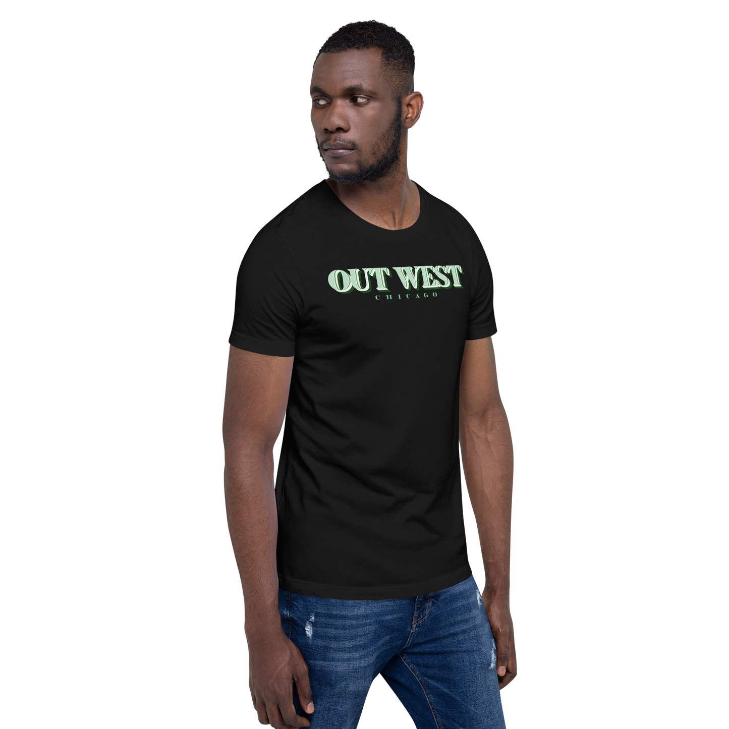 OUT WEST CHICAGO Unisex t-shirt